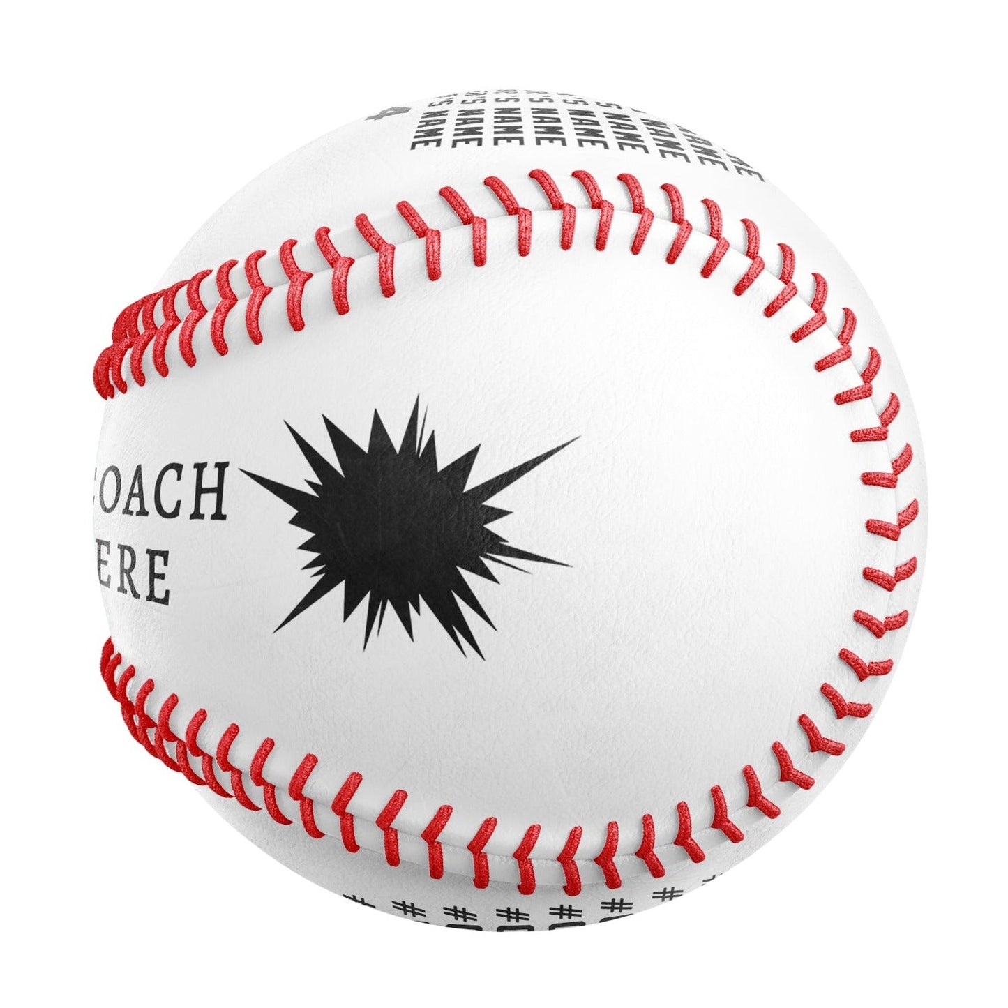 Personalized White Thanks Coach Gift Baseballs