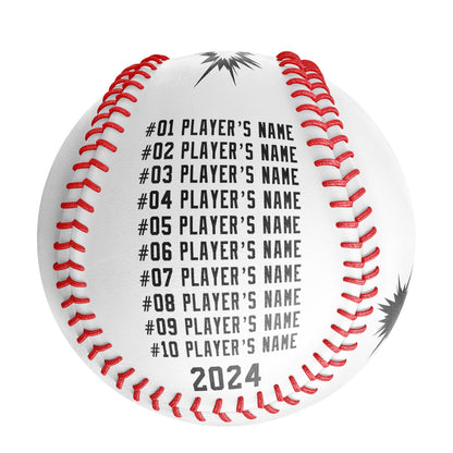 Personalized White Thanks Coach Gift Baseballs