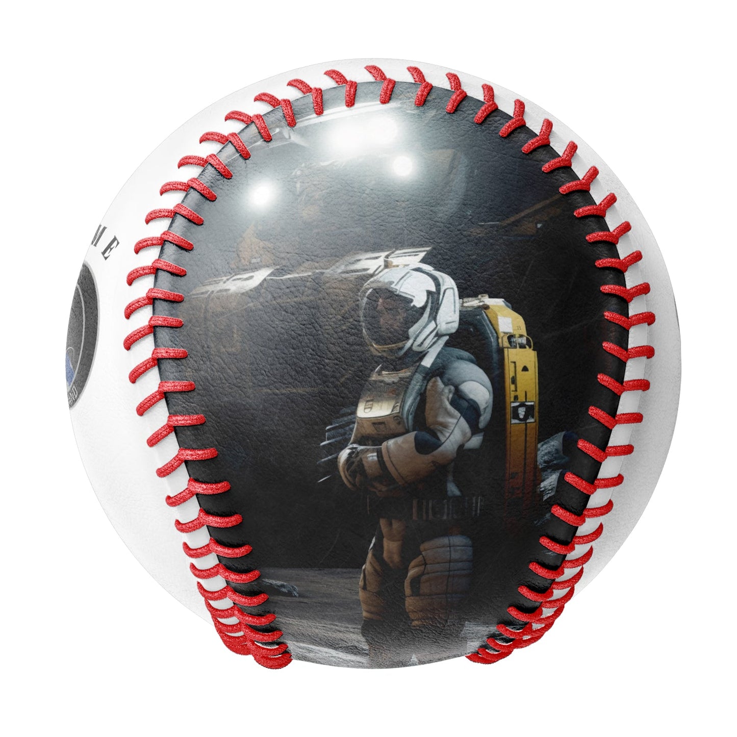 Personalized White U.S Veteran Space Force Photo Baseballs