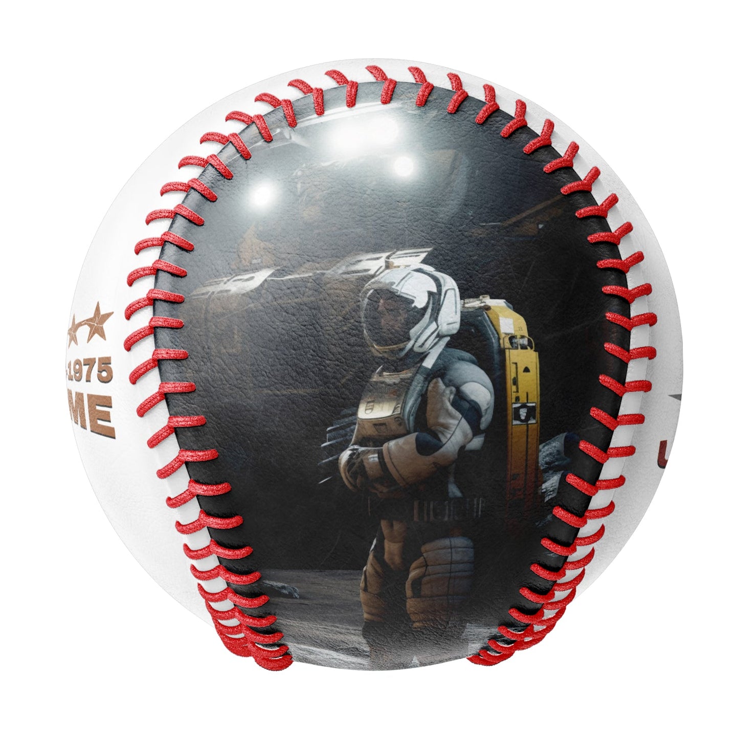 Custom White U.S Veteran Space Force Photo Baseballs