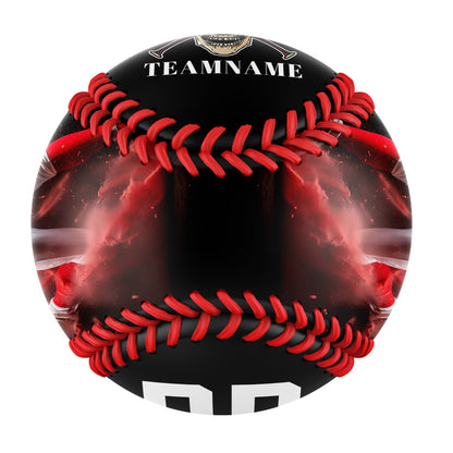 Custom Black Baseball Skull Photo Baseballs