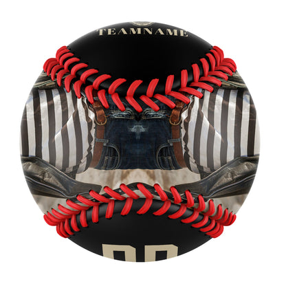 Custom Black Eagle Skull Photo Baseballs