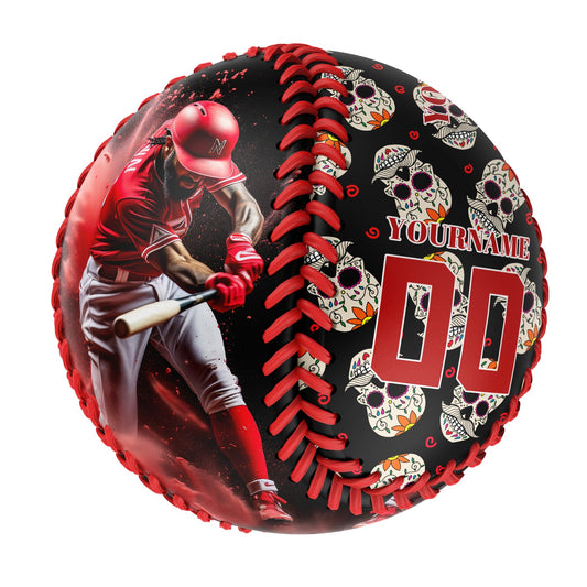 Custom Carter Skull Photo Baseballs