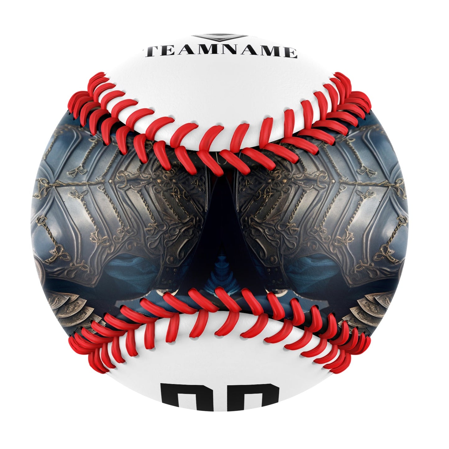 Custom White Pirate Skull Photo Baseballs