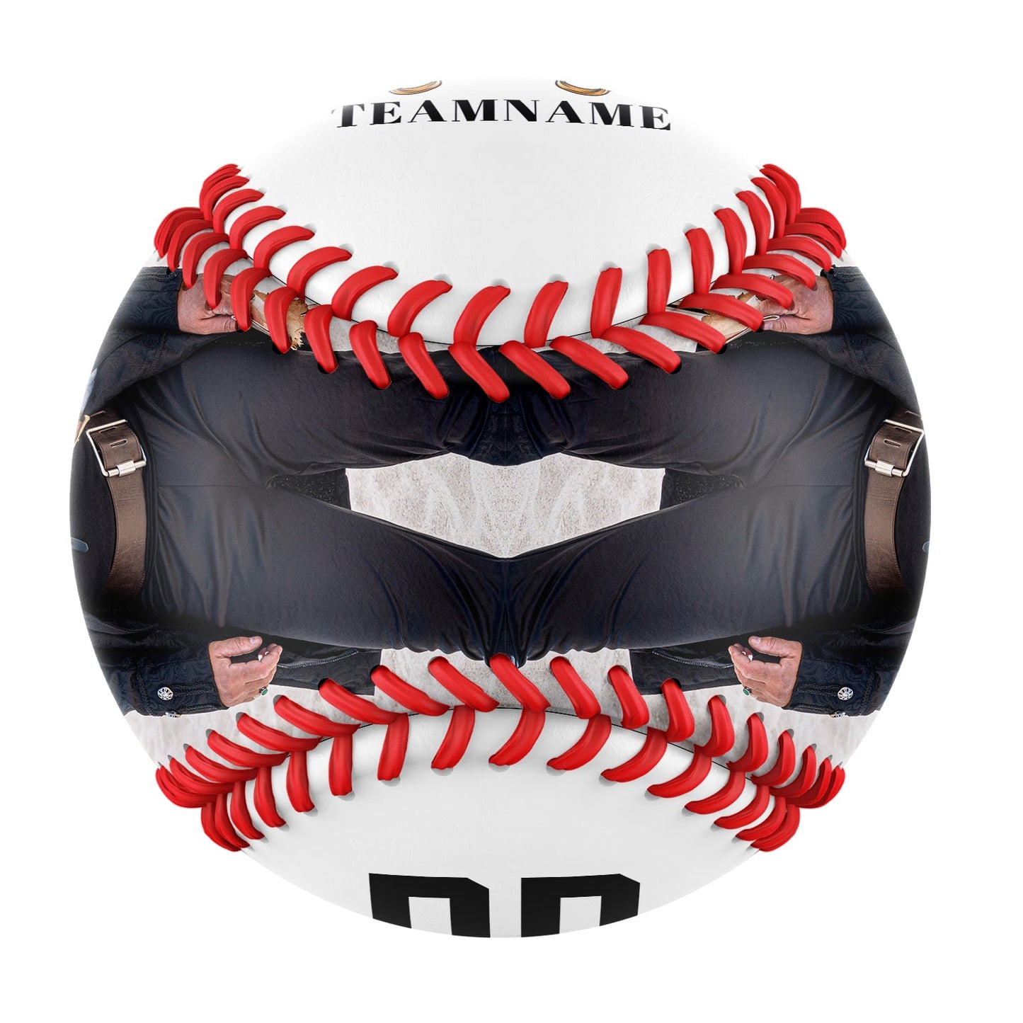 Custom White Pirate Skull Photo Baseballs