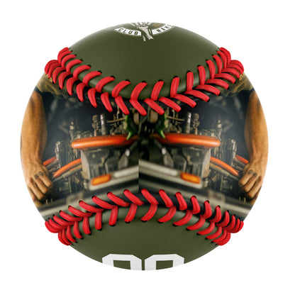 Custom Olive Motorcycle Club Photo Baseballs