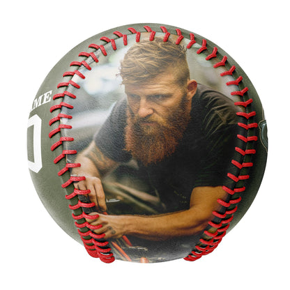 Custom Olive Motorcycle Club Photo Baseballs