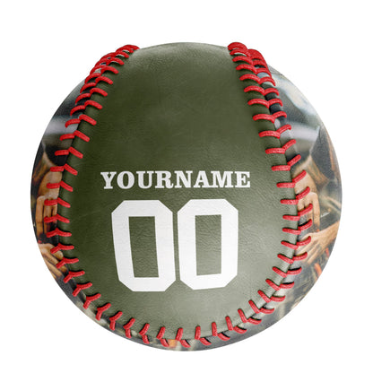 Custom Olive Motorcycle Club Photo Baseballs