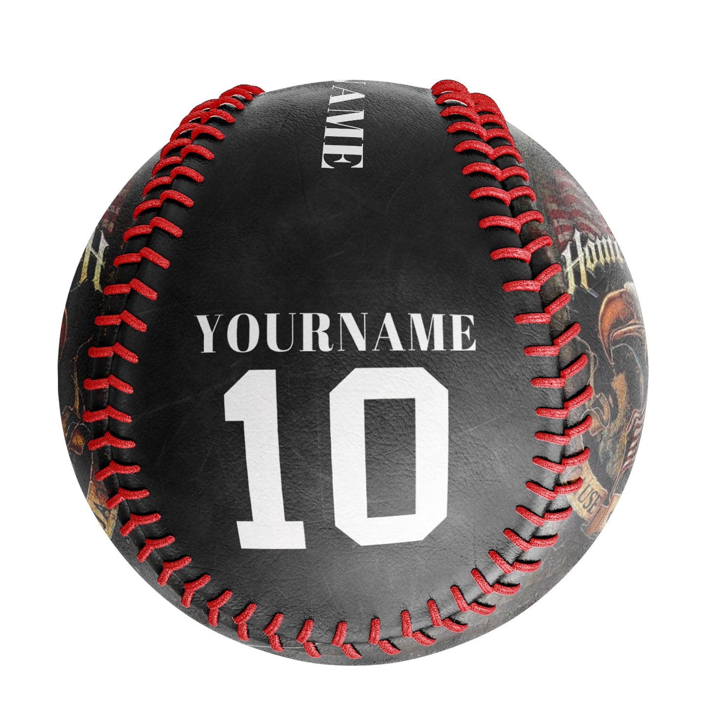 Custom Black American Flag Eagle Veterans Photo Baseballs