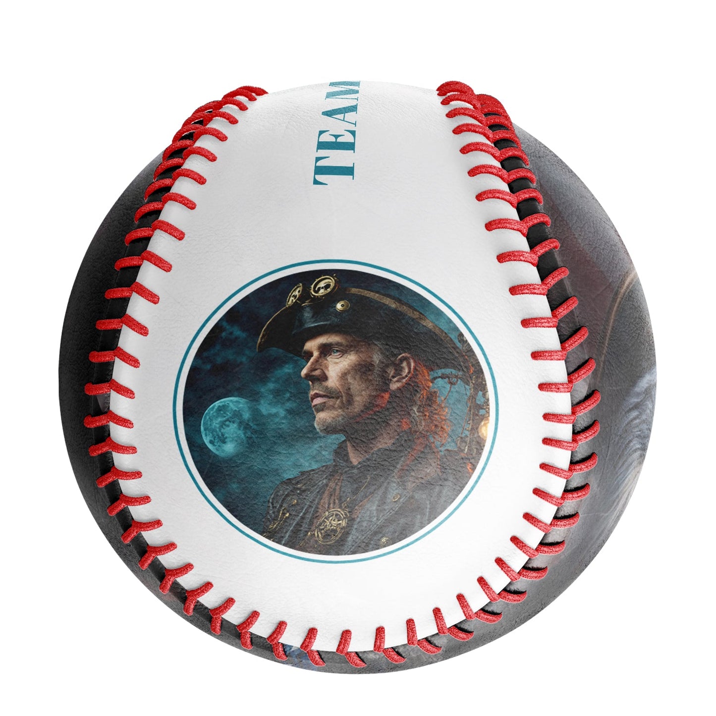 Custom White American Flag Eagle Pirates Photo Baseballs