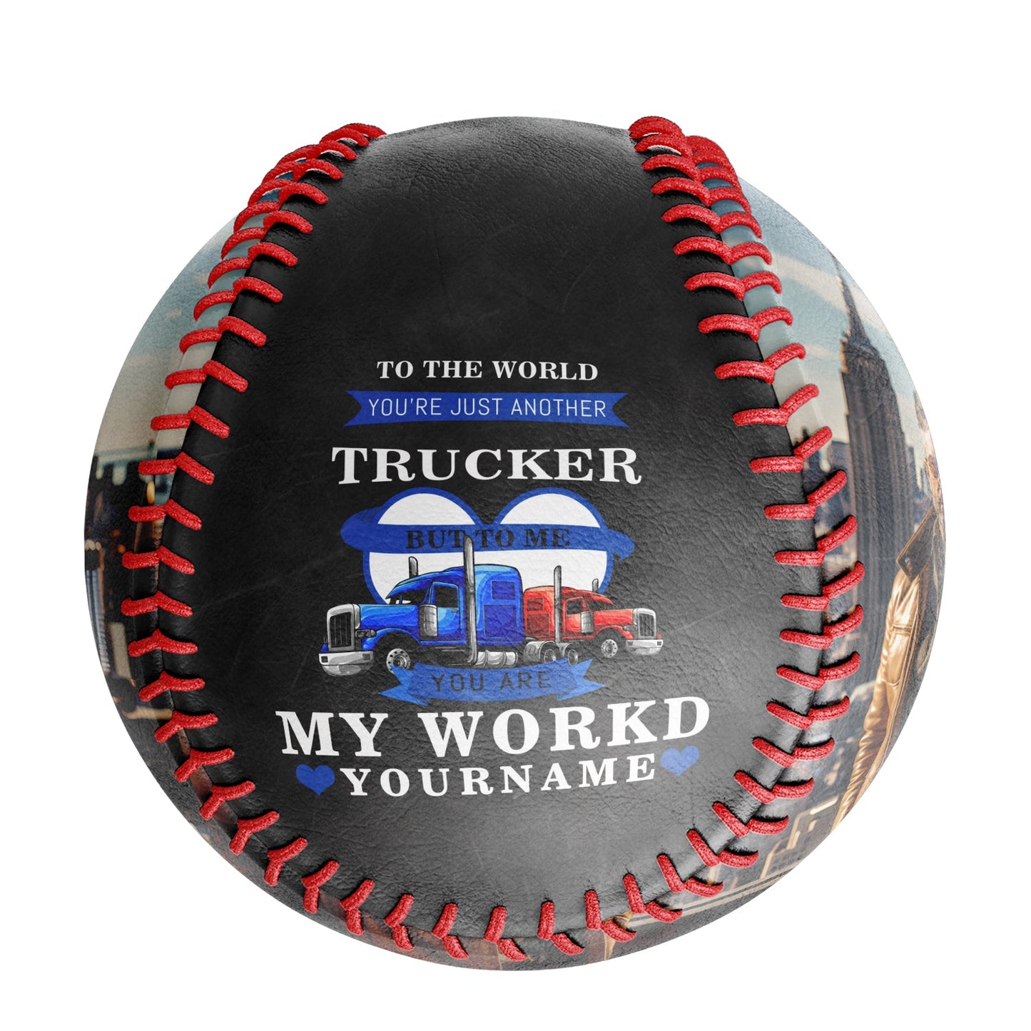 Custom Black Truck Photo Baseballs