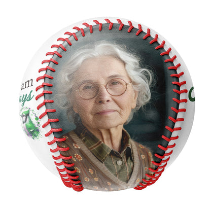 Personalized White Memorial Photo Baseballs