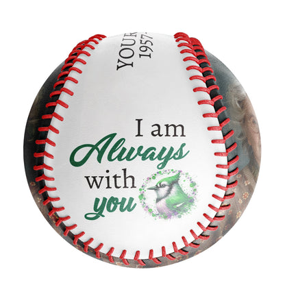 Personalized White Memorial Photo Baseballs