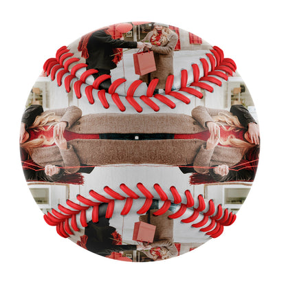 Personalized 2 Valentine's Day Photo Baseballs