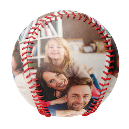 Personalized 2 Family Photo Baseballs