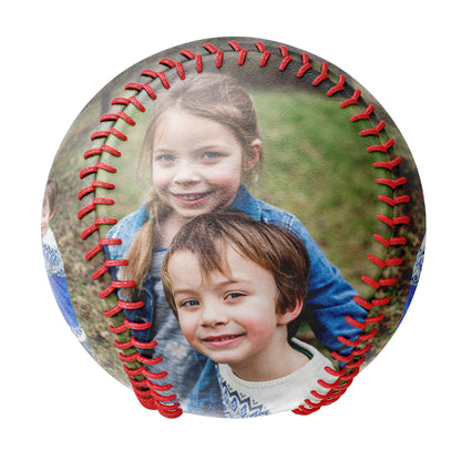 Personalized 2 Family Photo Baseballs