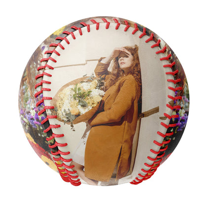 Personalized 2 Wife Girlfriend Family Photo Baseballs