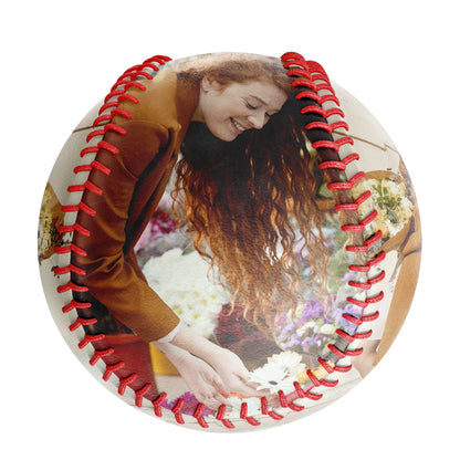 Personalized 2 Wife Girlfriend Family Photo Baseballs