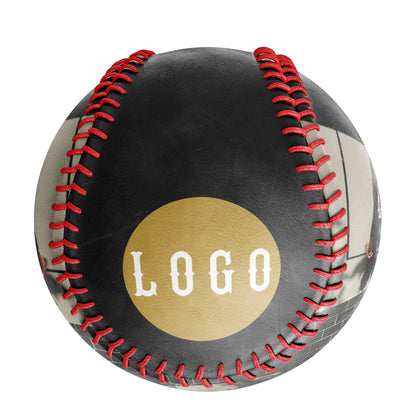 Personalized Black Memorial Photo Baseballs