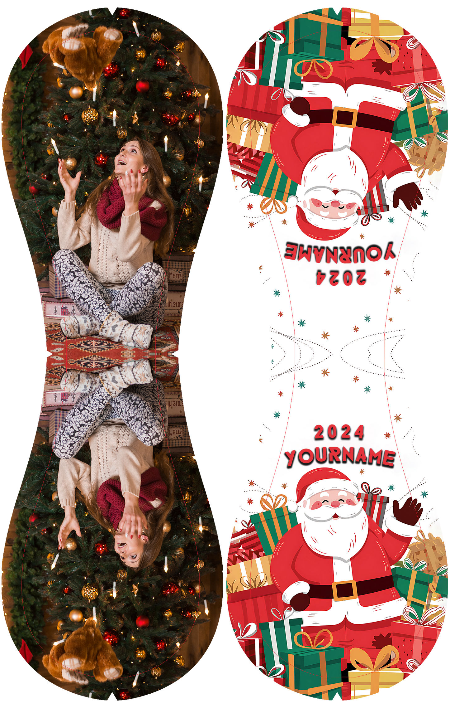 Custom Christmas Santa Claus Gift Photo Baseballs