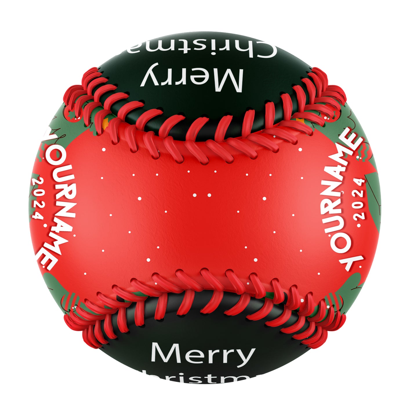 Custom Christmas Tree Gift Photo Baseballs