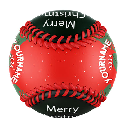 Custom Christmas Tree Gift Photo Baseballs