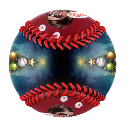 Custom Christmas Tree Baseball Football Basketball Soccer Billiards Photo Baseballs