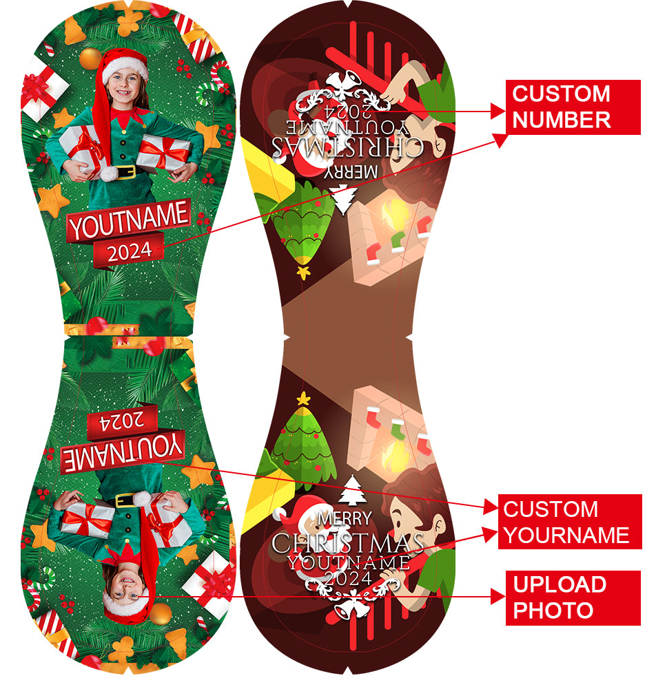 Custom Christmas Santa Claus Tree Photo Baseballs