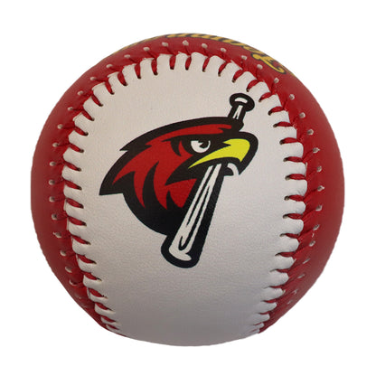 Custom White Red Split Half Leather Red Authentic Baseballs