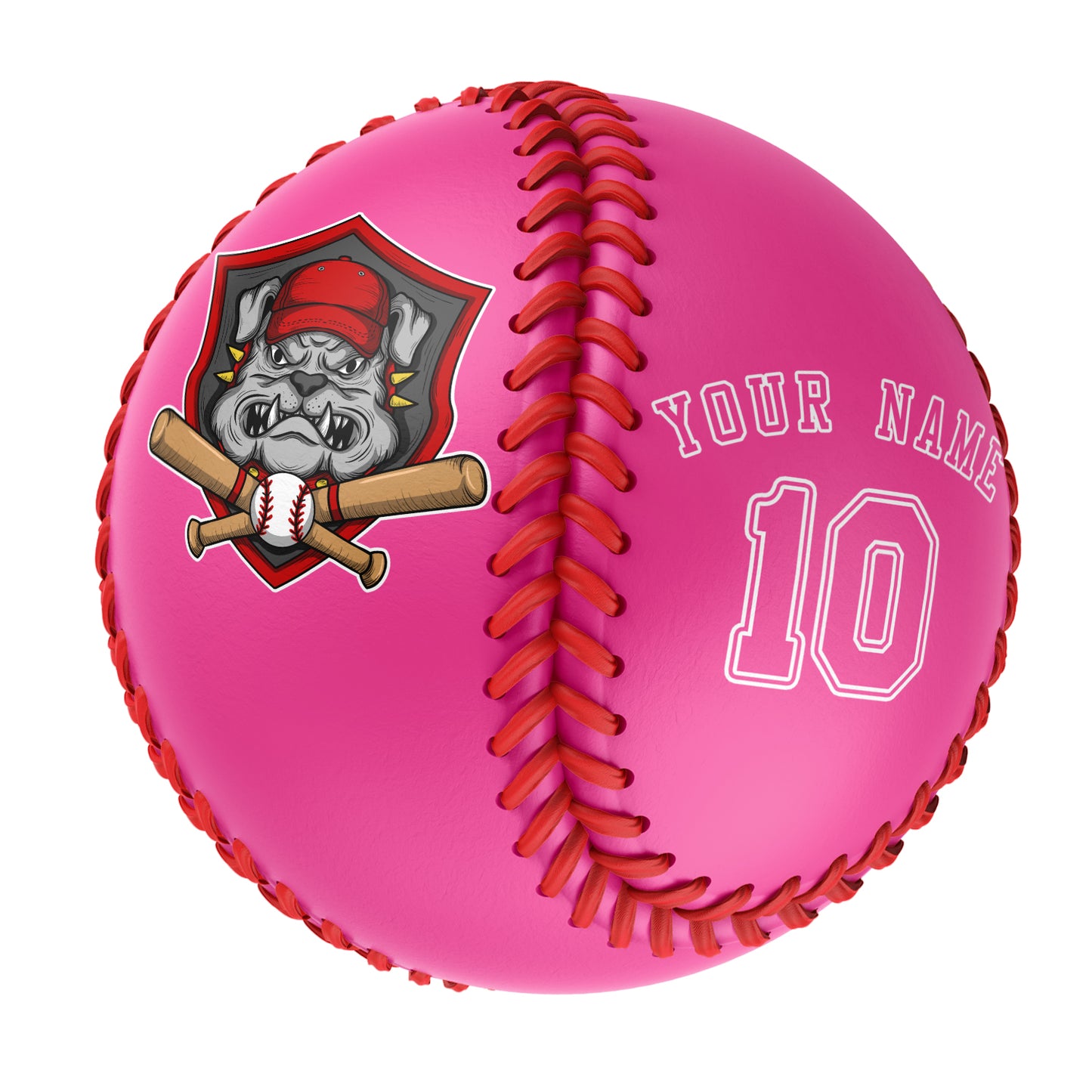 Custom Pink Leather Pink Authentic Baseballs