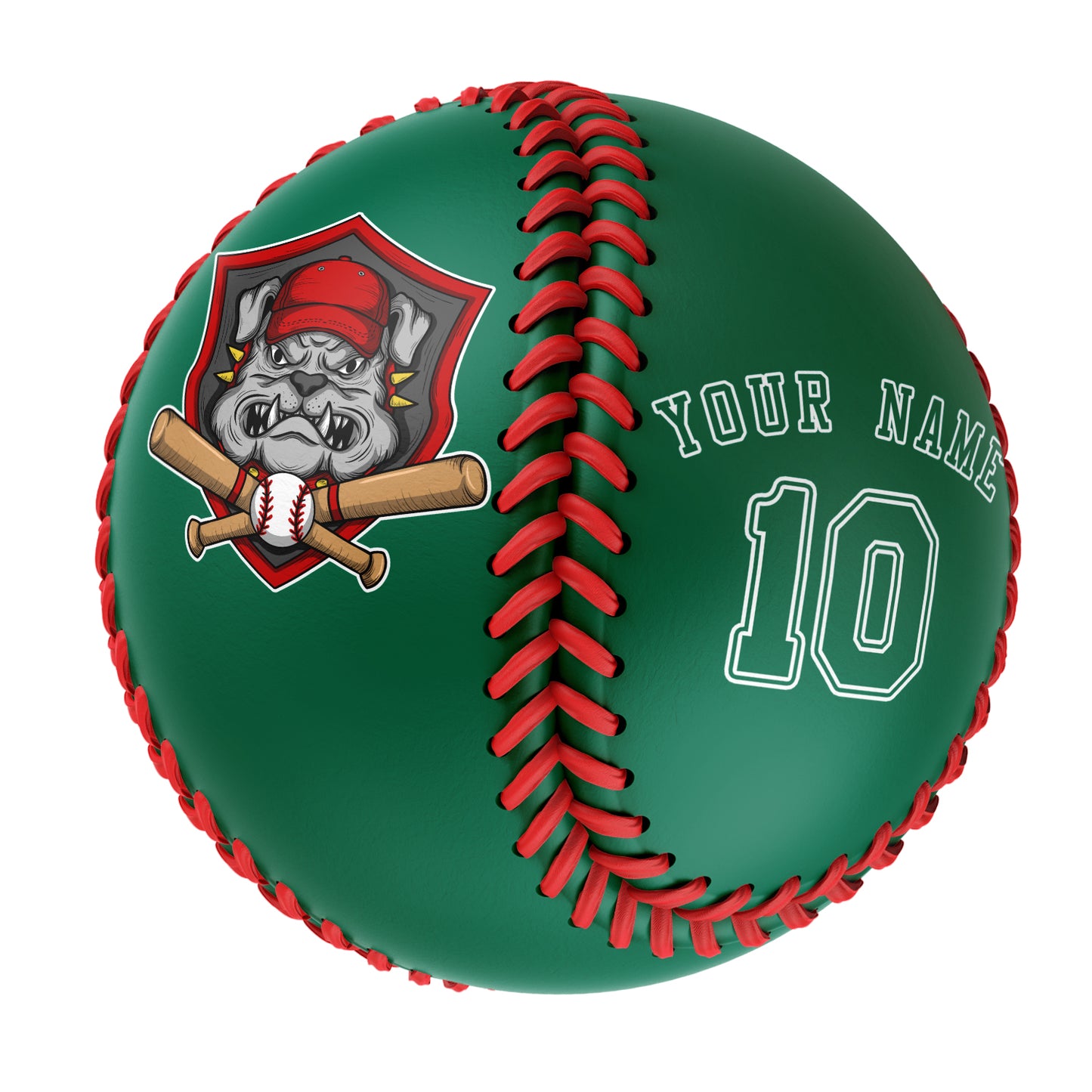 Custom Kelly Green Leather Kelly Green Authentic Baseballs