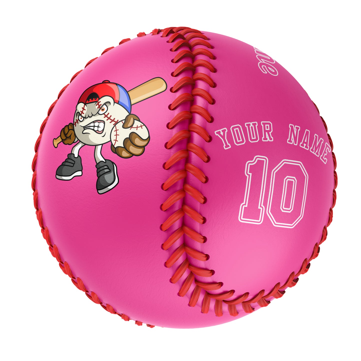 Custom Pink Leather Pink Authentic Baseballs