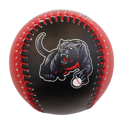 Custom Black Red Split Half Leather White Authentic Baseballs