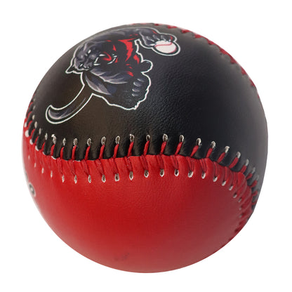 Custom Black Red Split Half Leather White Authentic Baseballs