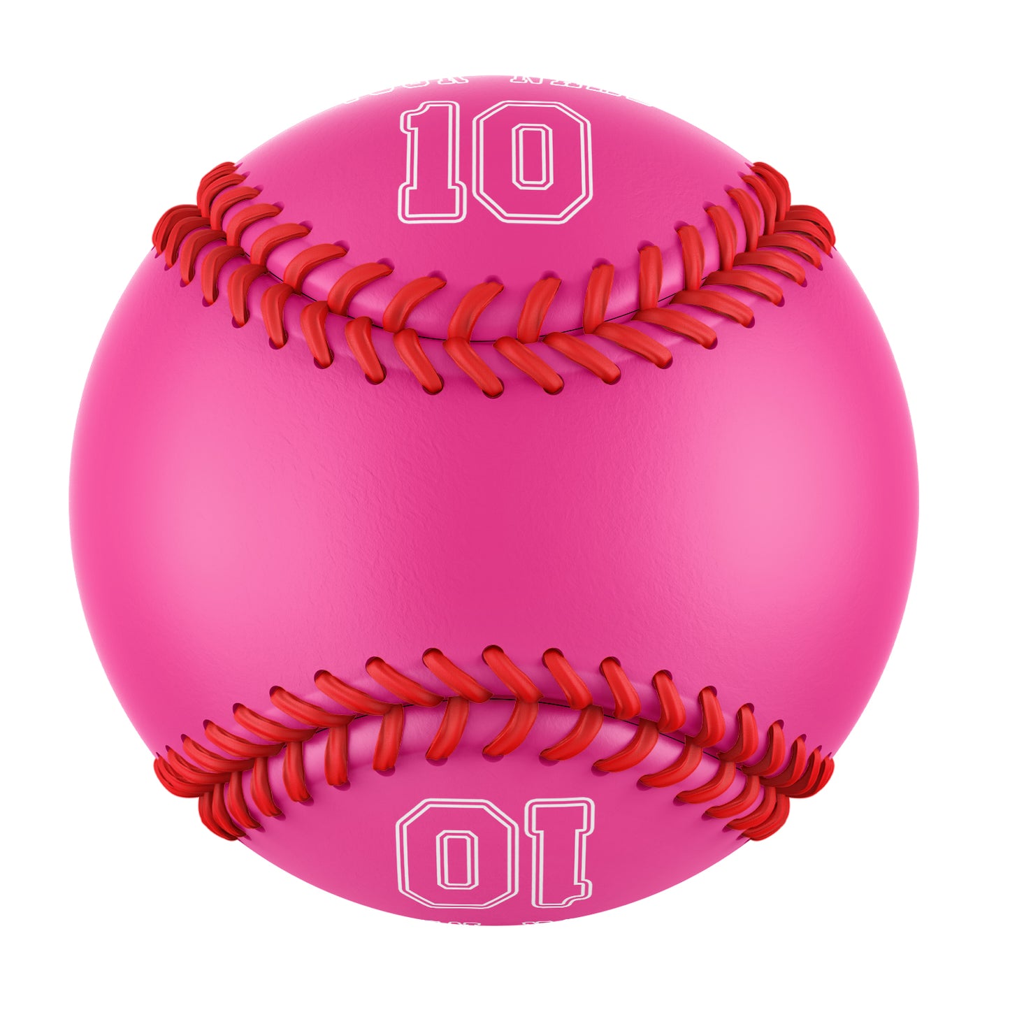 Custom Pink Leather Pink Authentic Baseballs