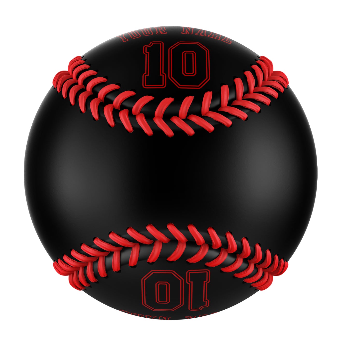 Custom Black Leather Black Authentic Baseballs