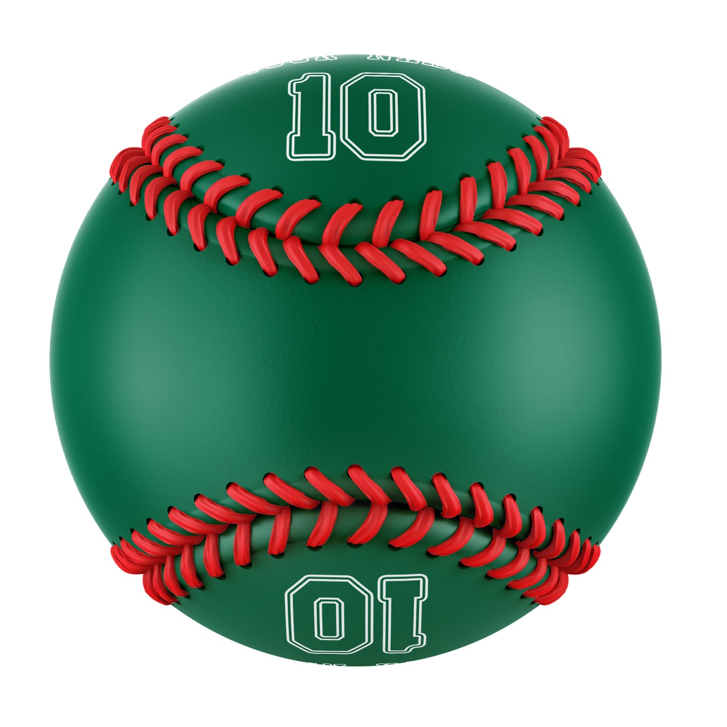 Custom Kelly Green Leather Kelly Green Authentic Baseballs