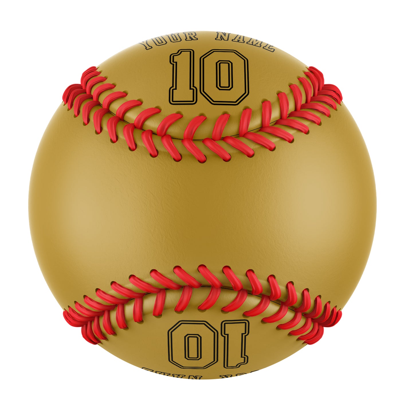 Custom Old Gold Leather Old Gold Authentic Baseballs