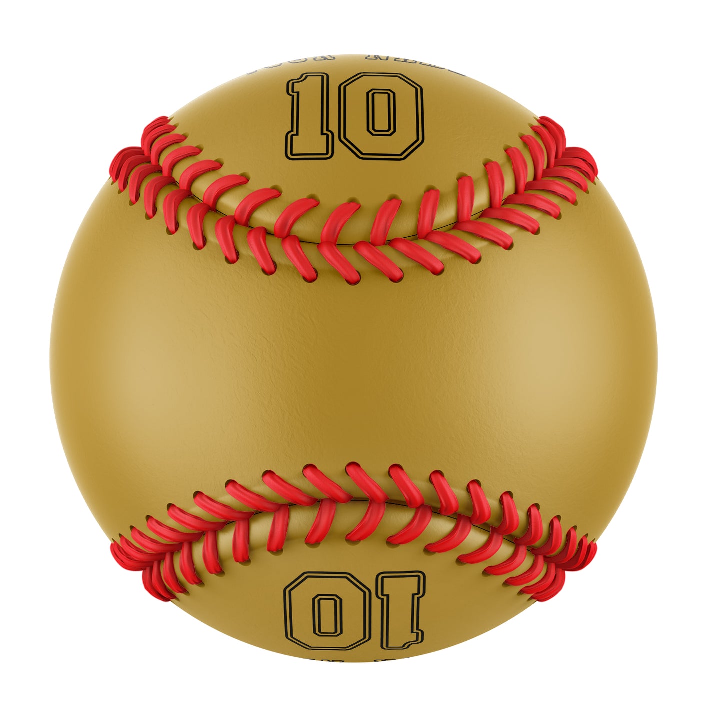 Custom Old Gold Leather Old Gold Authentic Baseballs