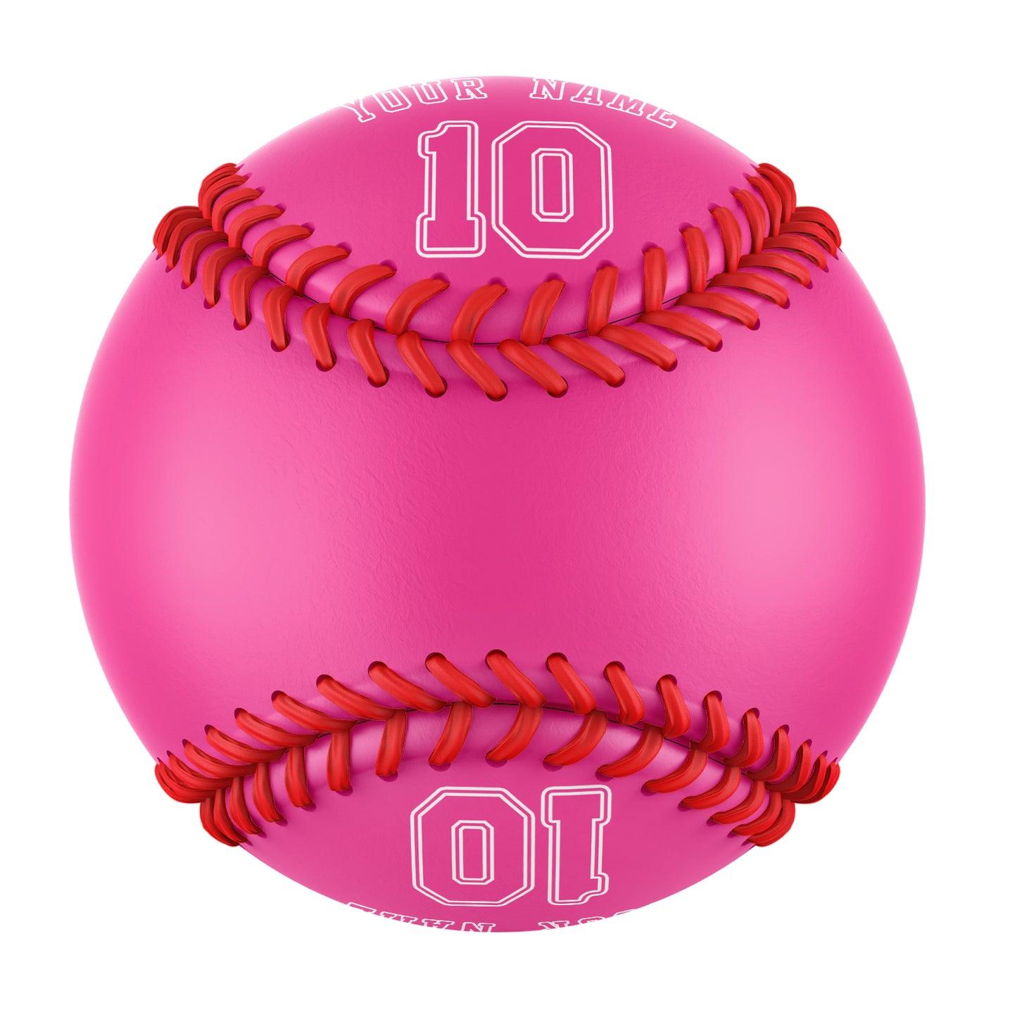 Custom Pink Leather Pink Authentic Baseballs