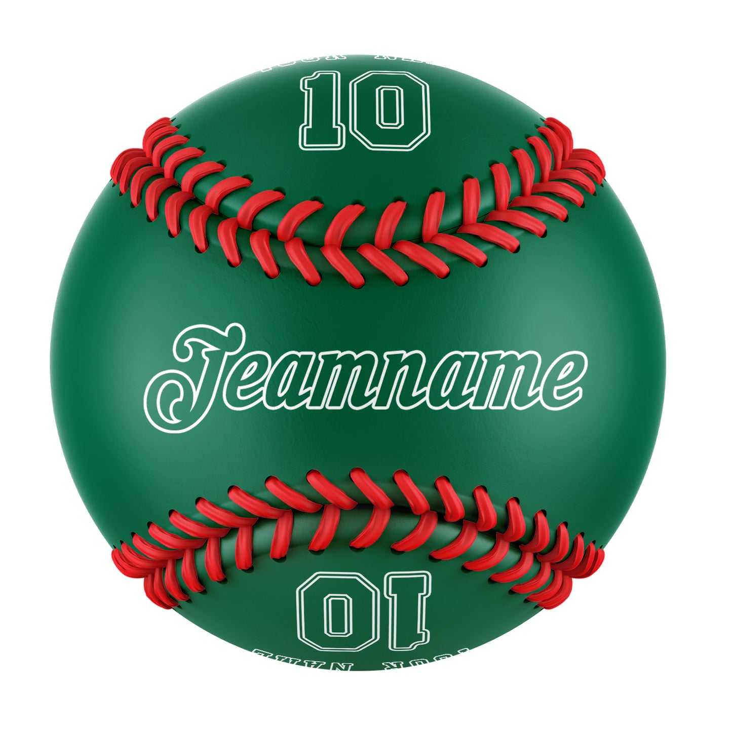 Custom Kelly Green Leather Kelly Green Authentic Baseballs