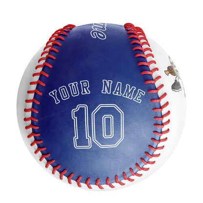 Custom White Royal Half Leather  Royal Authentic Baseballs