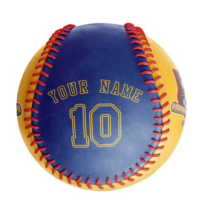 Custom Gold Royal Half Leather Royal Authentic Baseballs