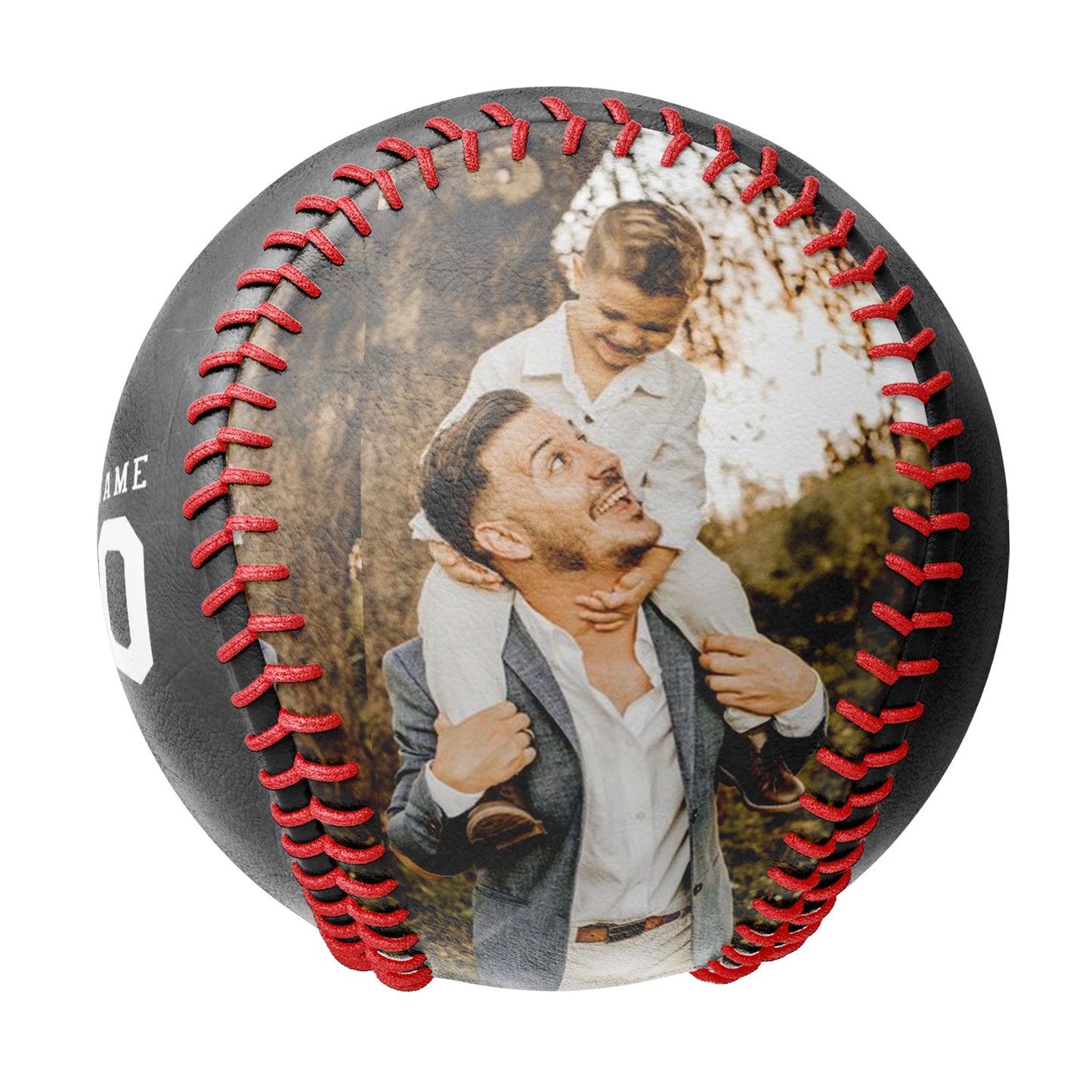 Personalized Dad Name Age Photo Baseballs