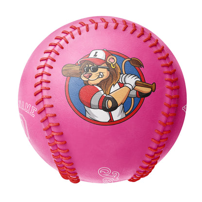 Custom Pink Leather Pink Authentic Baseballs