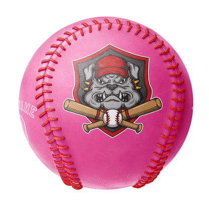 Custom Pink Leather Pink Authentic Baseballs