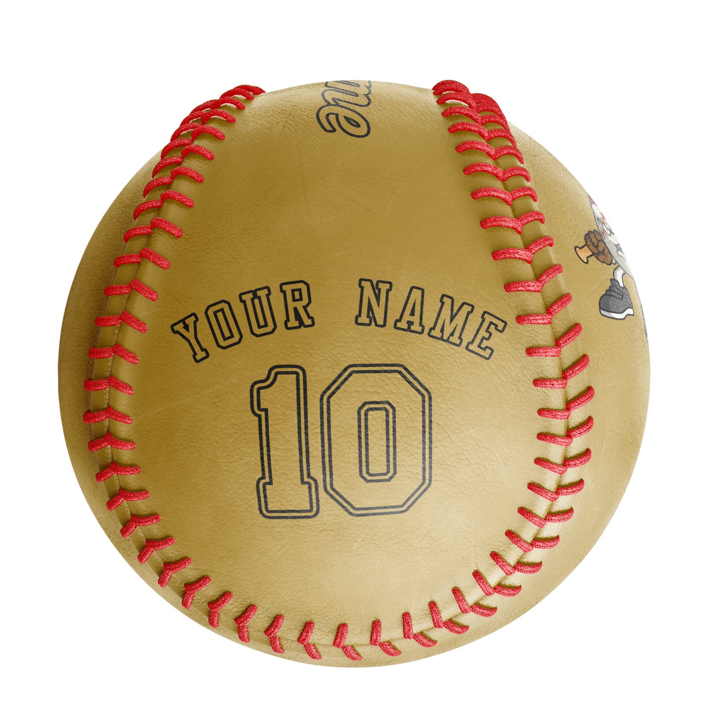 Custom Old Gold Leather Old Gold Authentic Baseballs