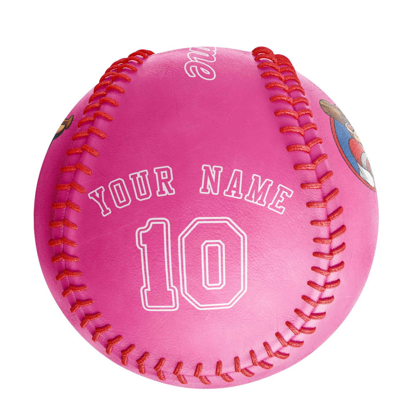 Custom Pink Leather Pink Authentic Baseballs