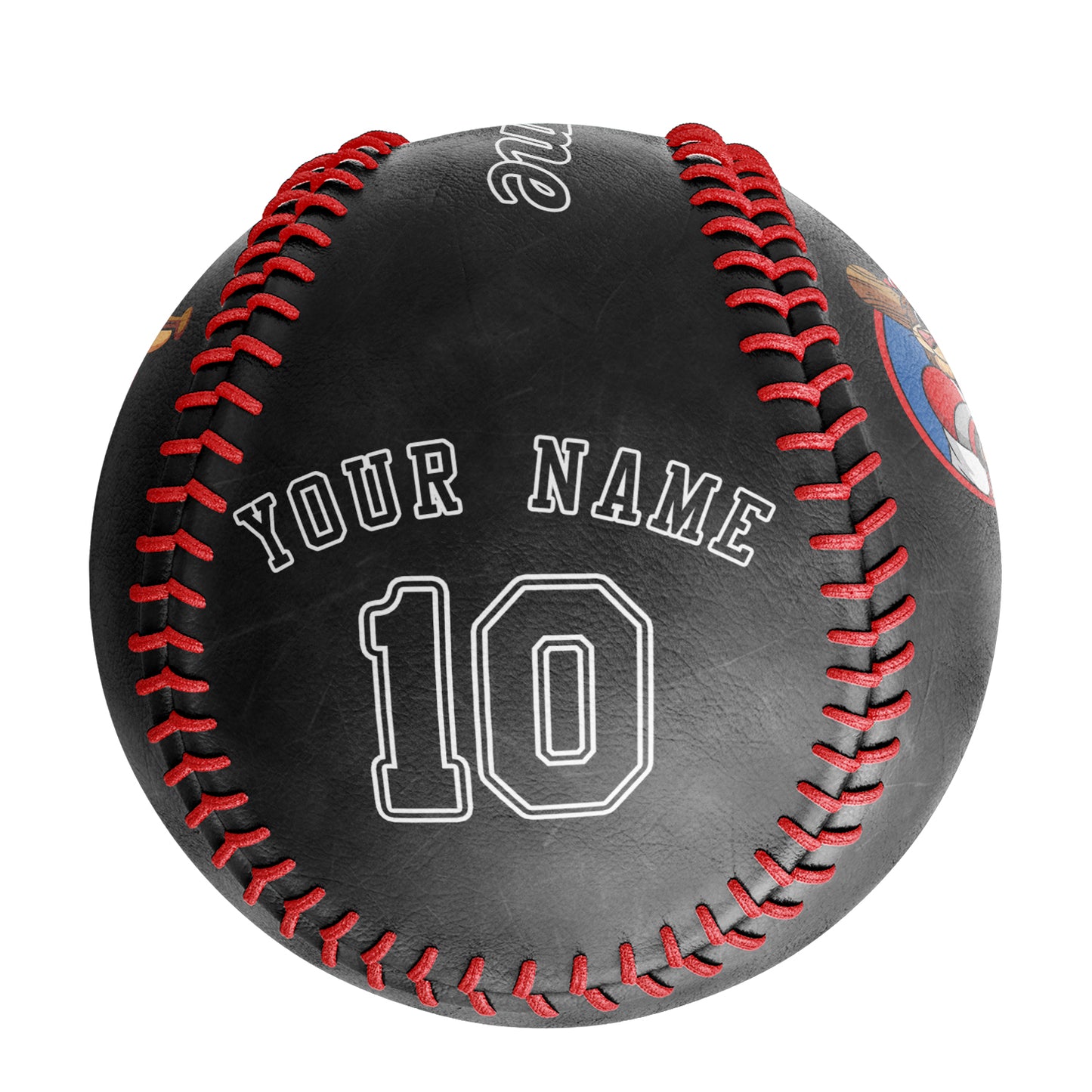 Custom Black Leather Black Authentic Baseballs