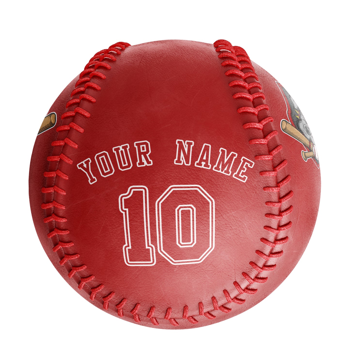 Custom Red Leather Red Authentic Baseballs